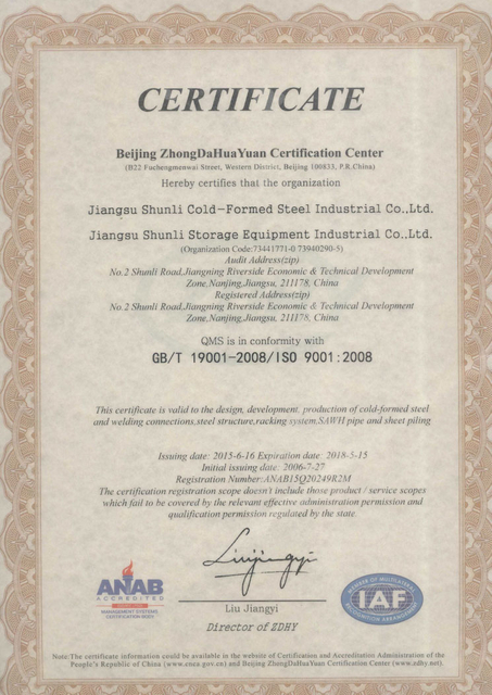 ISO9001 BIZONYÍTVÁNY